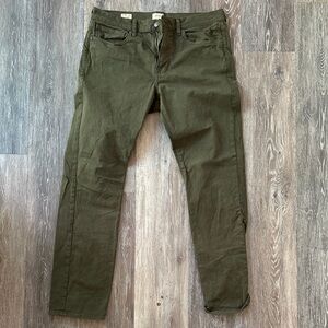 J. Crew Men's Slim Jeans in Forest Green